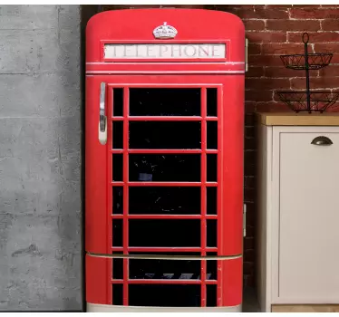 Kühlschrank Sticker Rote telefonzelle - TenStickers