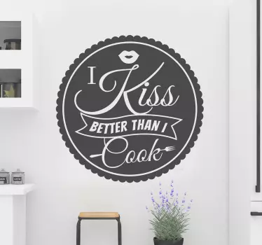 Kuss Koch Wand Tattoo - TenStickers