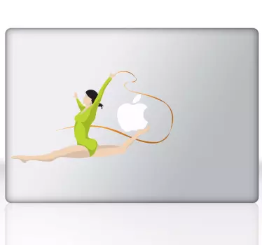 Laptop Aufkleber Gymnastik - TenStickers