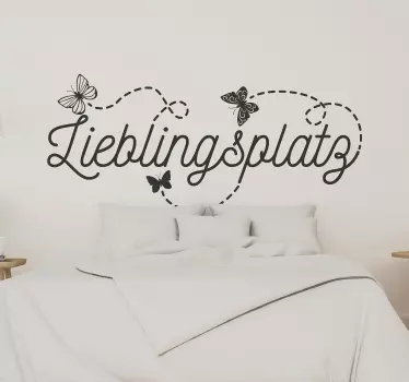 Lieblingsplatz Text Wandtattoo - TenStickers