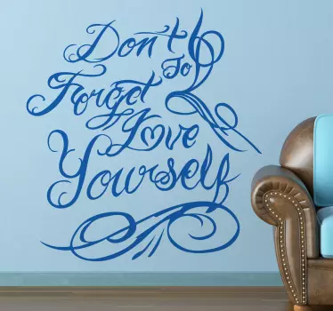 Love yourfelf Aufkleber - TenStickers