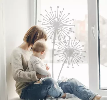 Löwenzahn fenster aufkleber - TenStickers