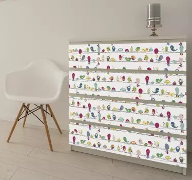 Möbelaufkleber Vögel - TenStickers