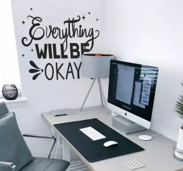 Motivations Aufkleber Alles ok sein - TenStickers