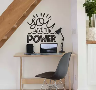 Motivations Aufkleber Du hast macht - TenStickers