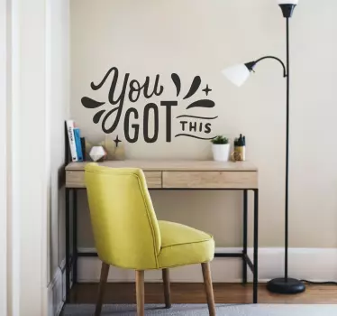 Motivations Aufkleber Du schaffst das - TenStickers