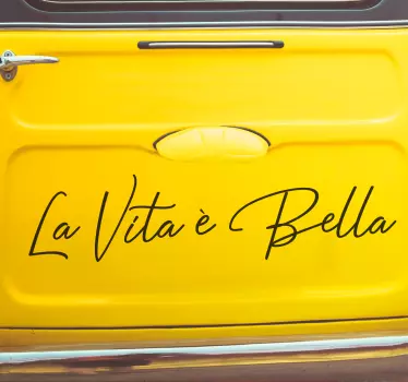 Motivations Aufkleber La vita è bella - TenStickers