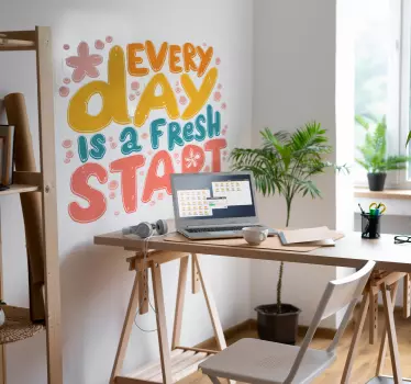 Motivations Aufkleber Neuanfang - TenStickers