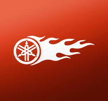 Yamaha Flamme Motorrad Aufkleber - TenStickers