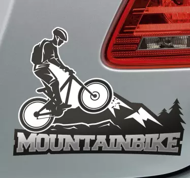 Mountainbike Wandtattoo - TenStickers