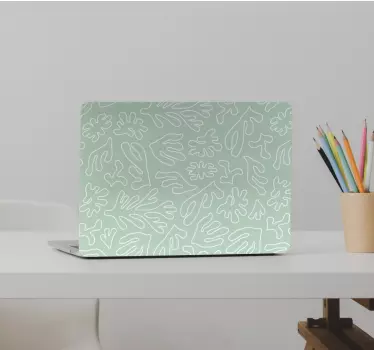Notebook Aufkleber Grün denken algen - TenStickers