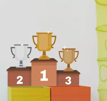 Olympisches Podium Aufkleber - TenStickers