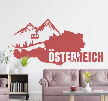 österreich länder wandtattoo - TenStickers