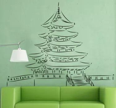 Pagode Sticker - TenStickers