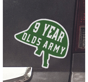 Personalisierbaerer Armee Autoaufkleber - TenStickers