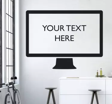 Personalisierbarer Computer Wandtattoo - TenStickers