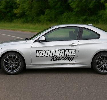 Personalisierter sticker dein name rennen - TenStickers