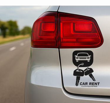 Personalisierter sticker für mietwagenlogo - TenStickers