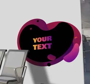 Personalisierter sticker mit anpassbarem fettdruck - TenStickers