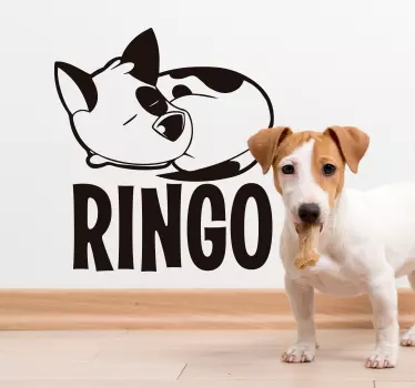 Personalisiertes Jack Russel Tier Wandtattoo - TenStickers