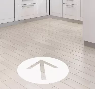 Pfeil punkt boden aufkleber floorsticker - TenStickers