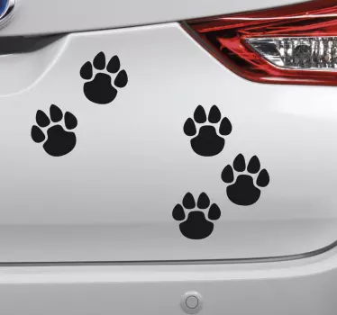 Autoaufkleber Pfotenabdruck - TenStickers