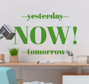 Phrase Minimalismus Motivationsaufkleber - TenStickers