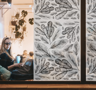 Polnische pflanzen Wandtattoo Fenster - TenStickers