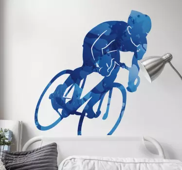 Radfahren fahrrad wandaufkleber - TenStickers