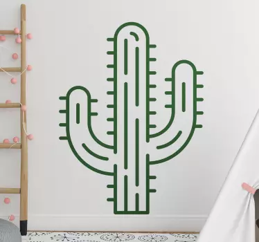 Riesen Kaktuspflanze Wandtattoo - TenStickers