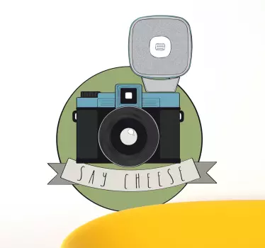 Say cheese Kamera Aufkleber - TenStickers