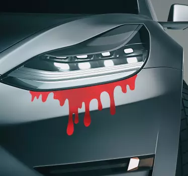 Scheinwerfer Blut Auto Aufkleber - TenStickers