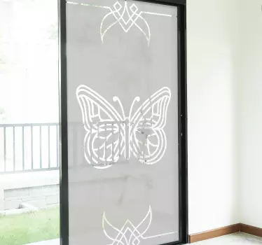 schmetterling  silhoutten Wandtattoo Fenster - TenStickers