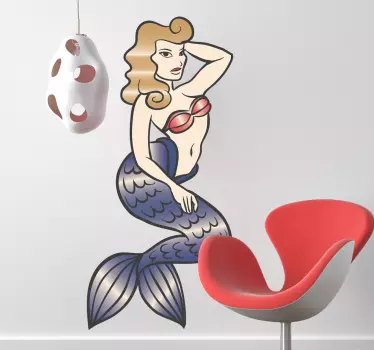 Sexy Meerjungfrau 3 Sticker - TenStickers
