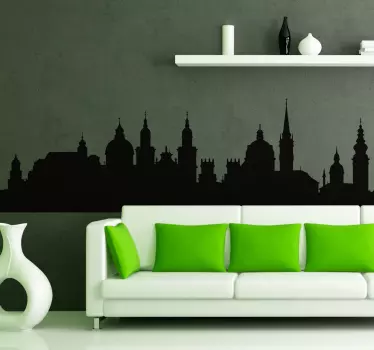 Skyline Salzburg Wandtattoo - TenStickers