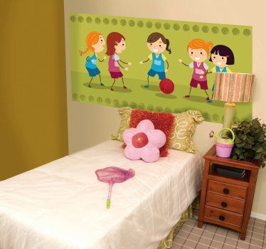 Spielende Kinder Aufkleber - TenStickers