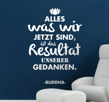 Spruch Buddha - TenStickers