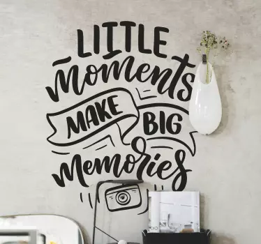 Spruch für Zuhause Make Memories Zitat - TenStickers