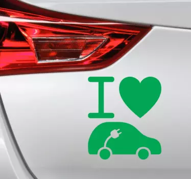 Sticker Elektroauto - TenStickers