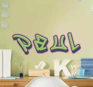 Sticker Motivation bunter anpassbarer name - TenStickers