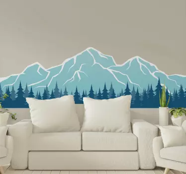 Sticker Natur Berg churfirsten - TenStickers