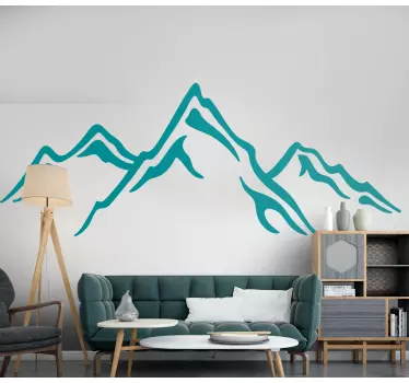 Sticker Natur Große Größe des bergdesigns - TenStickers