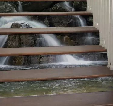 Sticker Natur Wasserfall für Treppen - TenStickers