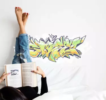Sticker Set Wandtattoo graffiti straßenleben - TenStickers