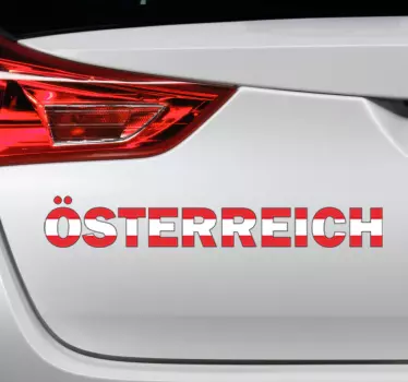 Autoaufkleber Text Österreich - TenStickers