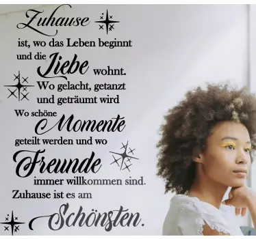 Sticker Zitat Heimatliebe momente - TenStickers