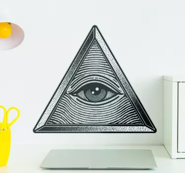 Symbol Aufkleber Auge Gottes in Dreieck - TenStickers