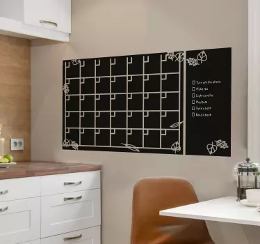 Tafelwand Wochenplaner und notizen - TenStickers