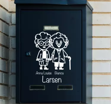 Text Aufkleber benutzerdefinierte zeichenillustration - TenStickers