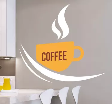 Sticker Getränke Coffee Kaffee - TenStickers